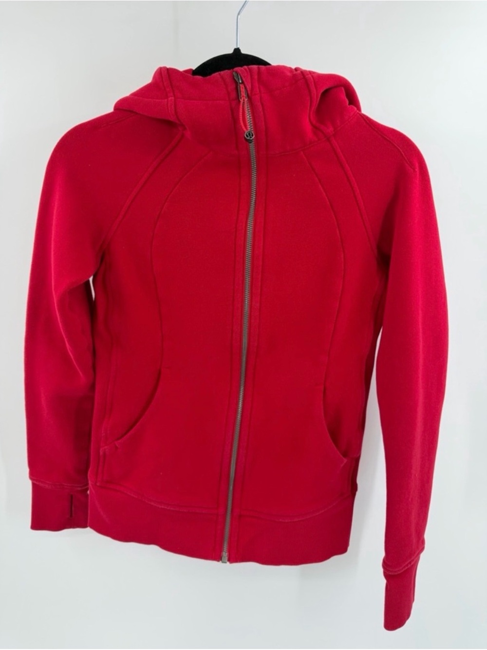 lululemon athletica Red Full-Zip Hooded Sweatshirt